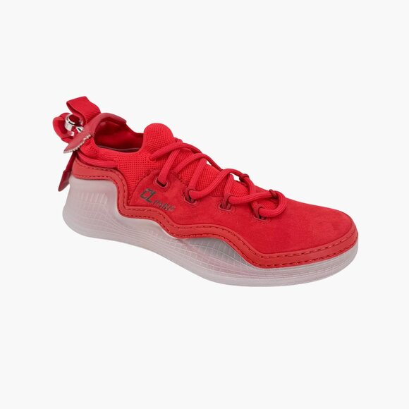Christian Louboutin Arpoador Red Sock Sneakers Size 39.5 US 9.5 Suede Drawstring - Picture 9 of 14